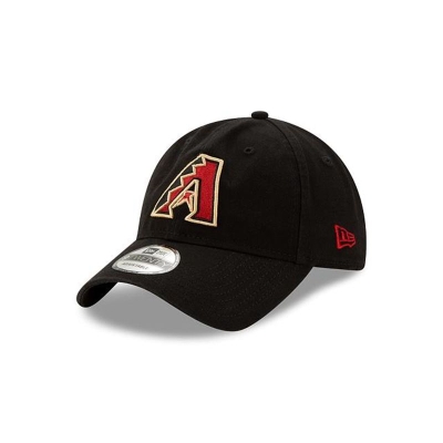 Black Arizona Diamondbacks Hat - New Era MLB Core Classic 9TWENTY Adjustable Caps USA2809175